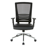 EM60930C WorkSmart Black Breathable Mesh Back Chair, front view EM60930C WorkSmart Black Breathable Mesh Back Chair, front view