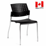 Sonic™ Armless Chair, Polypropylene Seat & Back, Wall Saver Frame (6508WS)