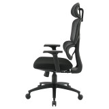 Worksmart Mesh Back Manager's Chair with Headrest EM98958HR-3, side view Worksmart Mesh Back Manager's Chair with Headrest EM98958HR-3, side view