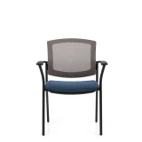 Kompanion Upholstered Seat & Mesh Back Guest Chair - MVL2809, front view
