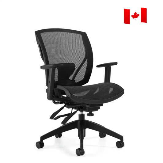 Ibex MVL2823, Mesh Seat & Back Multi-Tilter, OTG, Assembled in Canada