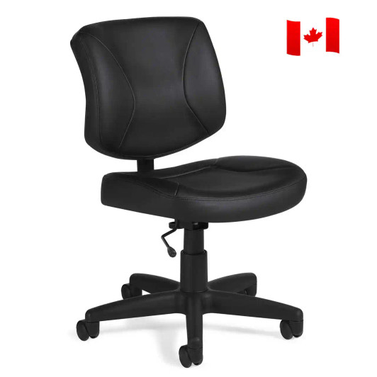 Yoho MVL2786 Armless Low Back Task Chair Black