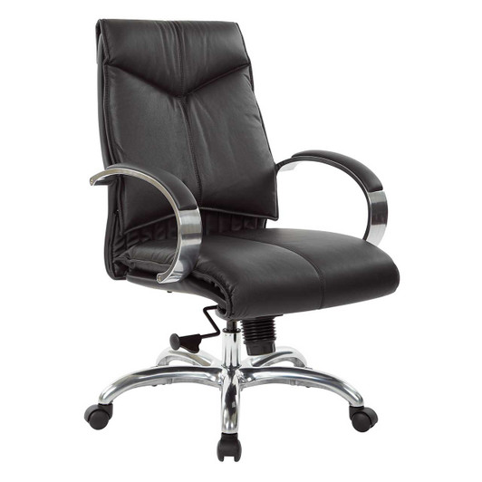 Deluxe Mid Back Black Chair - 8201