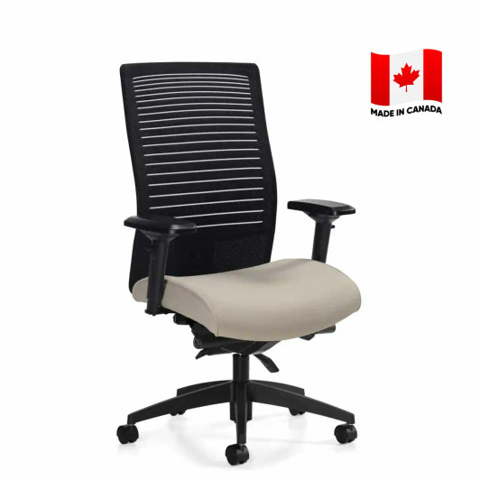 Global Loover™ High Back Synchro-Tilter - 2661-0. Made in Canada