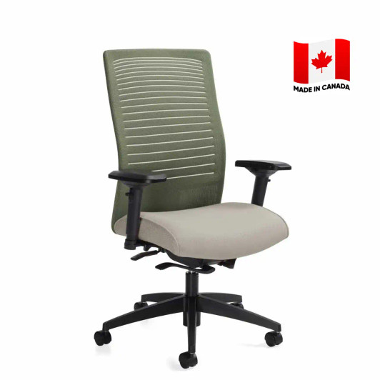 Loover™ High Back Weight Sensing Synchro-Tilter (2661-8). Made in Canada