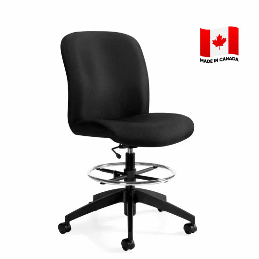 Truform® Medium Back Drafting Stool, Armless 5457-6.  Made in Canada