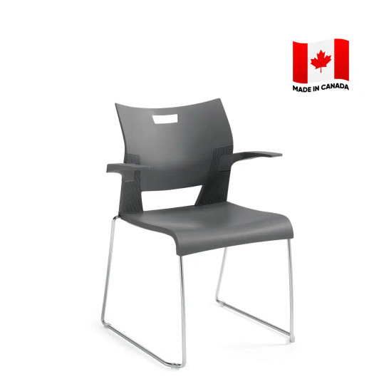 Duet Armchair, Polypropylene Seat & Back - 6620.  Made in Canada