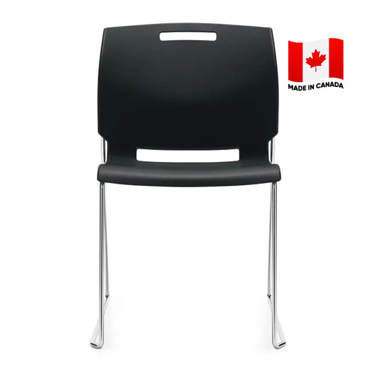 Popcorn Armless Chair, Polypropylene Seat & Back - 6711. Made in Canada