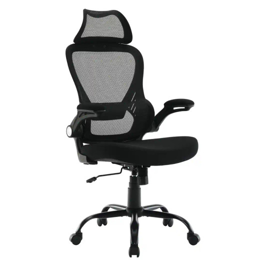 WorkSmart Mesh Back Manager’s Chair with Headrest - EM60946HR-3 - Side View WorkSmart Mesh Back Manager’s Chair with Headrest - EM60946HR-3 - Side View