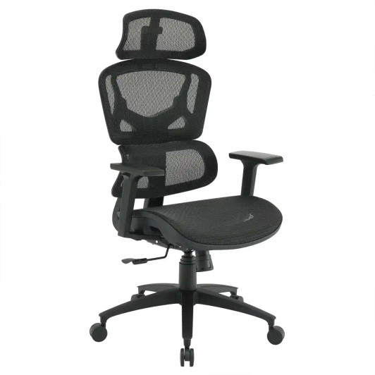 OSP WorkSmart Mesh Back Manager's Chair with Headrest - EMM98958HR-3 - 3/4 view OSP WorkSmart Mesh Back Manager's Chair with Headrest - EMM98958HR-3 - 3/4 view