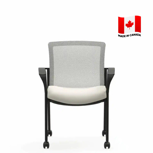 Vion™ Mesh Low Back Armchair on Casters (6325C).  Made in Canada
