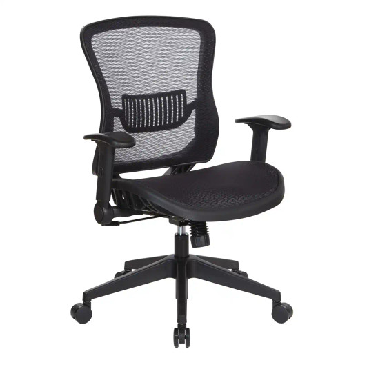 Space Seating Dark Air Grid® Seat and Back Manager's Chair - 515-77N1F2 Space Seating Dark Air Grid® Seat and Back Manager's Chair - 515-77N1F2