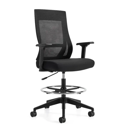 Zim High Back Height Adjustable Stool - OTG11353B