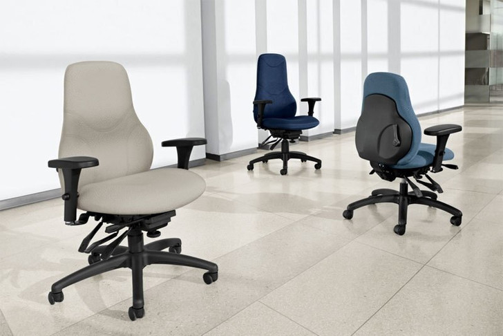 Tritek Ergo Select Extended High Back Multi-Tilter, Standard Seat (7482-3).  Global Chair. North York, feature back