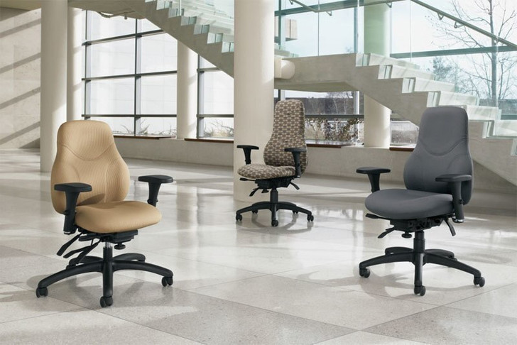 Tritek Ergo Select Extended High Back Multi-Tilter, Standard Seat (7482-3).  Global Chair. North York, feature front