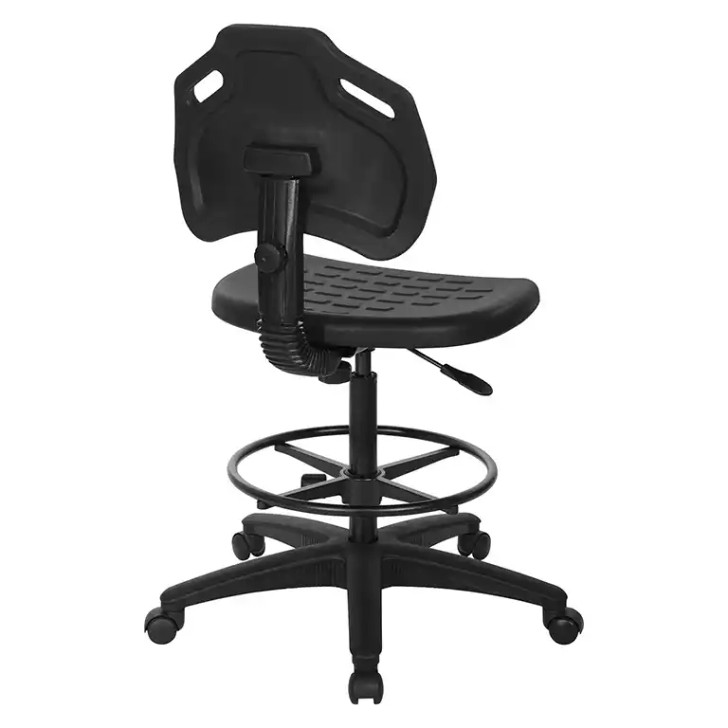Heavy-Duty Drafting Chair - KH81310TX, side back view