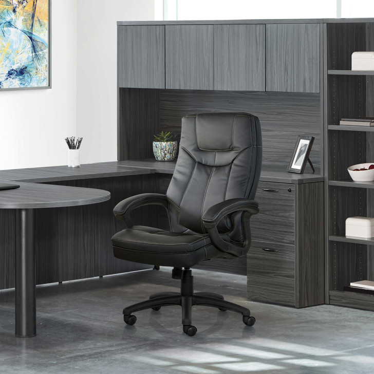 WorkSmart   High-Back Faux Leather Manager’s Chair - FL6080