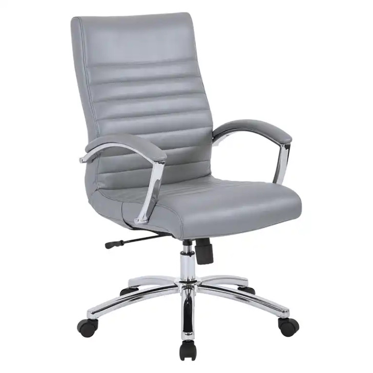 WorkSmart Executive Mid-Back Chair, grey