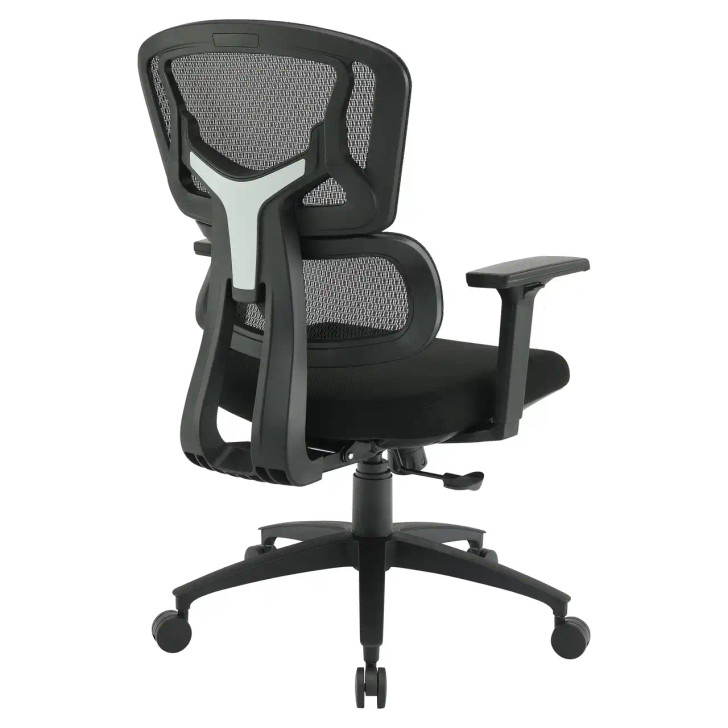 Worksmart Mesh Back Manager's Chair EM98958-3, back view