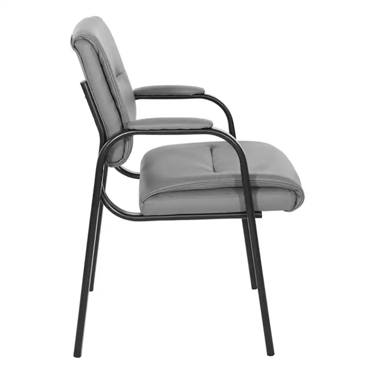 WorkSmart Visitor's Chair - FL10274-U42, Charcoal Grey, side view