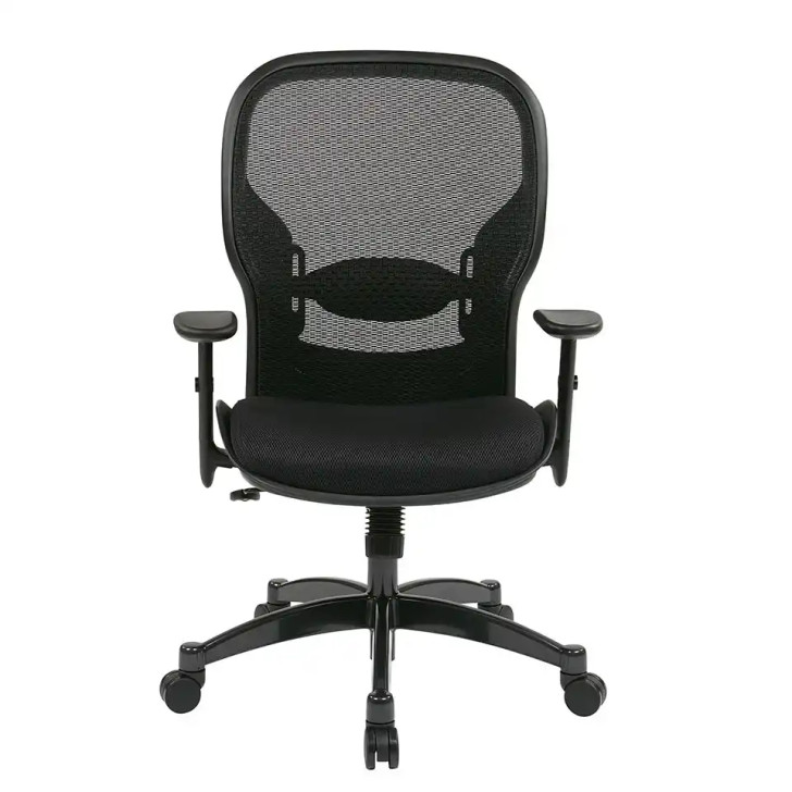 Space Seating Professional Black Breathable Mesh Back Chair - 2300, front view