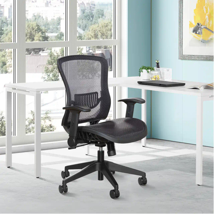Space Seating Dark Air Grid® Seat and Back Manager's Chair - 515-77N1F2, Room view