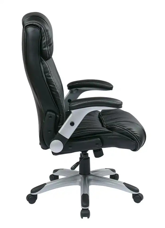 WorkSmart Executive Bonded Leather Chair - ECH38665A-EC3, right side view