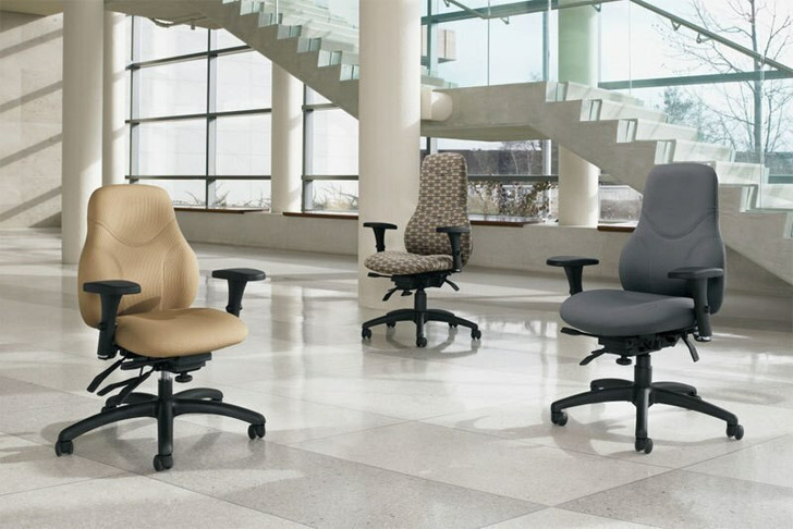 Tritek Ergo Select Extended High Back Multi-Tilter, Standard Seat (7482-3).  Global Chair. North York, feature front