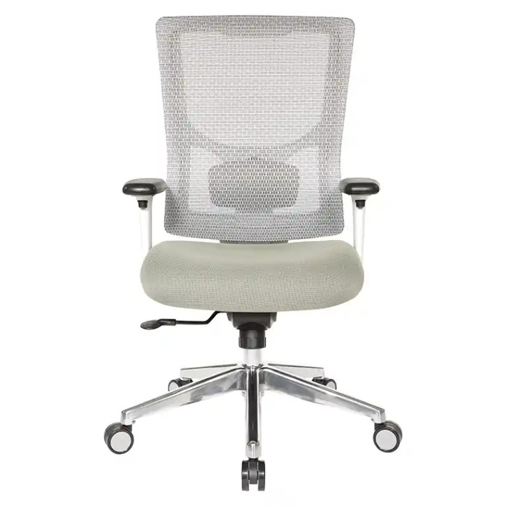 ProGrid® White Mesh High Back Chair - 95672-5882, front view