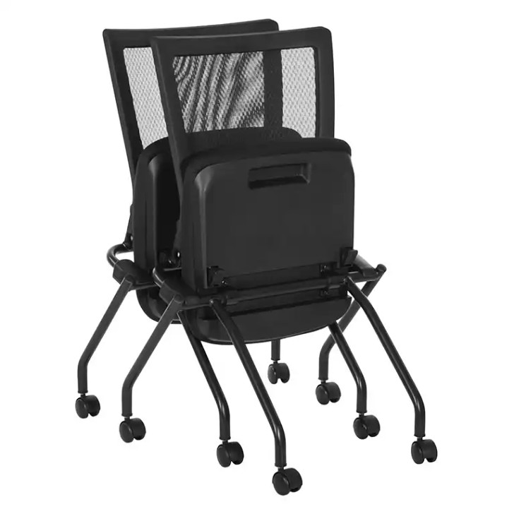 Soft PU Padded Back Armless Folding Chair (2-Pack) - 69350-30, folding