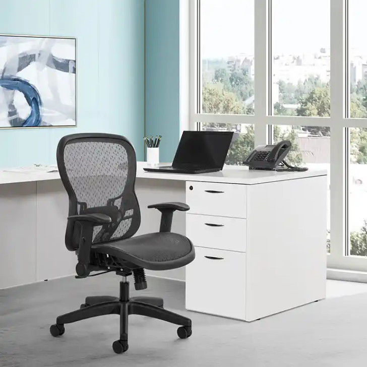 Deluxe R2 SpaceGrid Back Chair - 529R-R22N1F2, office