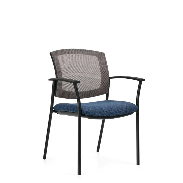 Kompanion Upholstered Seat & Mesh Back Guest Chair - MVL2809