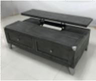 The Rustic Grey LiftTop Coffee Table available at Cupp's Furniture proudly serving Elkins, WV.