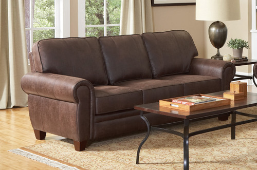 The Allingham Traditional Brown Sofa available at Cupp's Furniture