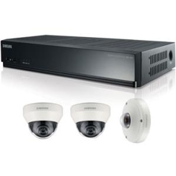 Samsung Techwin 4 Channel PoE NVR Kit (w/5MP Fisheye) Video Surveillance System SRK-3030S