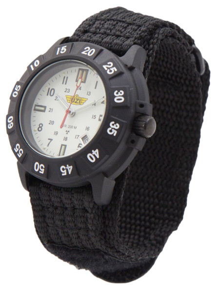 UZI Protector Swiss Tritium Watch -  White - Nylon