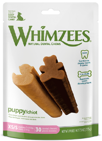 Whimzees Extra Small Small Puppy Dental Chew 7.9oz Vermont Pet Food