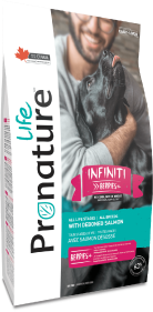 Pronature Life All Stages Dog Food Infiniti Salmon Dog Food 25lb