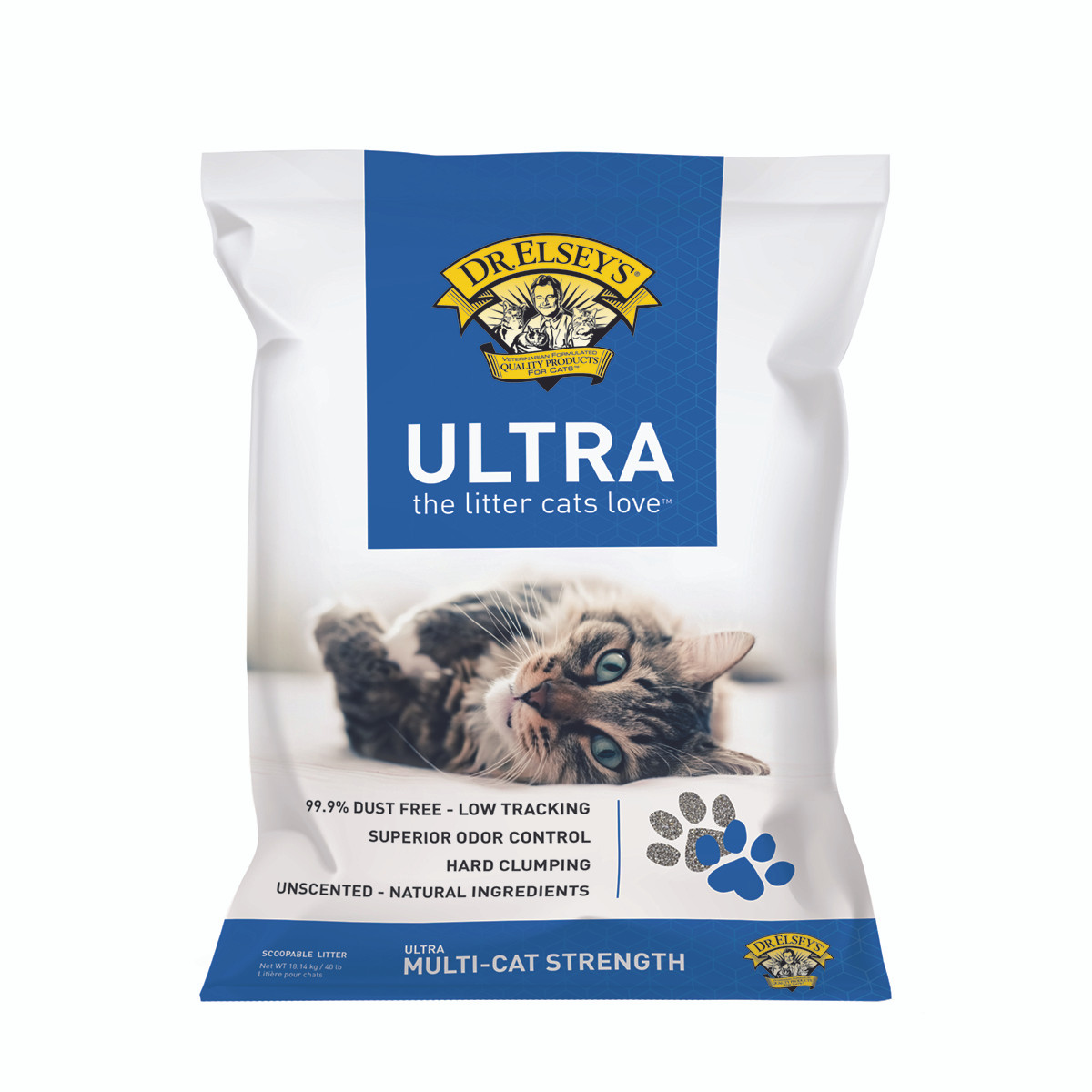 Dr. Elsey's Ultra Scoopable MultiCat Attract Litter 40lb Vermont Pet