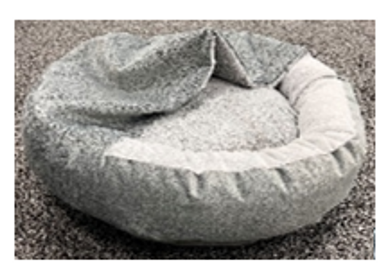 Arlee blanket donut 24x24x8 gray vermont pet food and supply