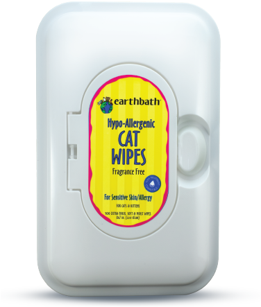 Cat Wipes Cleaning Fur Lick Safe Earthbath Fragrance-Free Cat