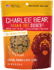 Charlee Bear Grain Free Chicken Pumpkin Dog Treat 8oz Vermont Pet