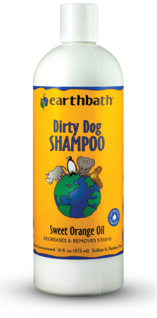 Earthbath Orange Peel Oil Pet Shampoo 16oz Vermont Pet Food and Supply