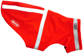 Extra Large Corky's Reflective Wear Dog Jacket Red Vermont Pet Food