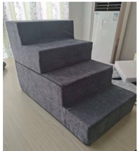Arlee Foam Pet Steps Gray 28x16x22
