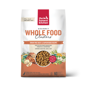 Honest Kitchen Whole Food Clusters Grain Free Beef Dog Food 20lb
