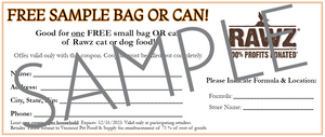Free Small Bag or Can Coupon Rawz