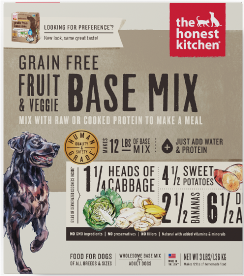 Honest Kitchen Preference Fruit & Veggie Base Dog Food 3#