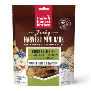 Honest Kitchen Harvest Bars Chicken Dog Treat 4oz