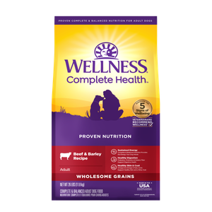 Wellness Complete Health Adult Beef & Barley Dog Food 26lb